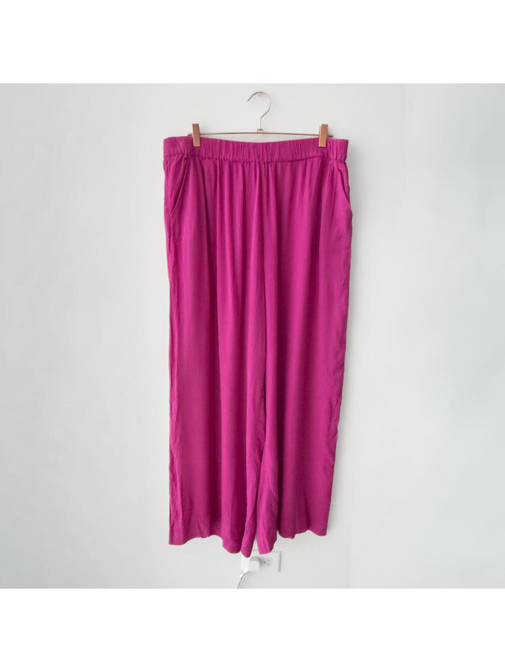 NWT Boden Hot‎ Pink Wide-Leg Pull On Pants Size 16-18